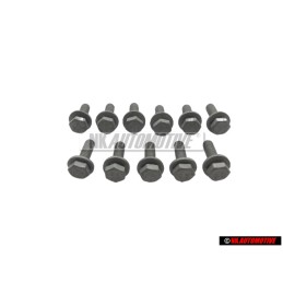 11x VW Original Vis 6 Pans (Avec Rondelle) - N 90533002