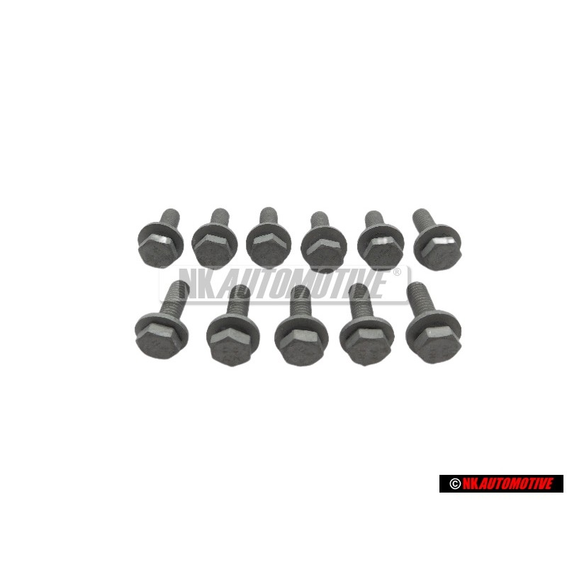 11x VW Original Vis 6 Pans (Avec Rondelle) - N 90533002