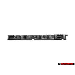 VW Original CABRIOLET Arrière Embleme Monogramme Logo - 155853687B GX2