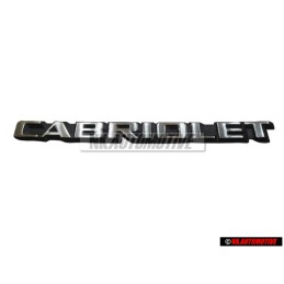 VW Original CABRIOLET Arrière Embleme Monogramme Logo - 155853687B GX2