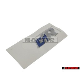 VW Original R LINE Côté Embleme Monogramme Logo Chrome Bleu - 5N0853688 HCE