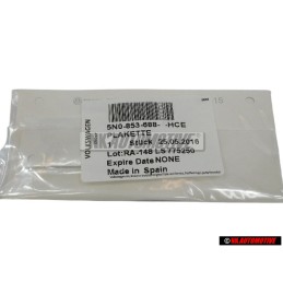 VW Original R LINE Côté Embleme Monogramme Logo Chrome Bleu - 5N0853688 HCE