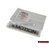 VW Original 4MOTION Arrière Embleme Monogramme Logo Chrome - 3C0853675D FXC