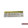 VW Original Pl.Ident. 'Attention' Tension Elevee - 8K0010520A