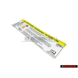 VW Original Pl.Ident. 'Attention' Tension Elevee - 8K0010520A