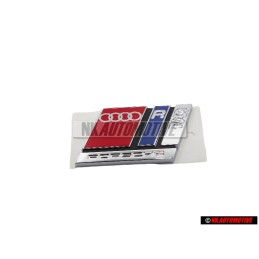 Audi Original RS2 Arrière Embleme Monogramme Logo Chrome Rouge - 8A0853735A 2ZZ