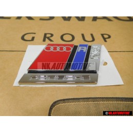 Audi Original RS2 Arrière Embleme Monogramme Logo Chrome Rouge - 8A0853735A 2ZZ