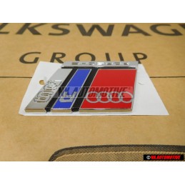 Audi Original RS2 Arrière Embleme Monogramme Logo Chrome Rouge - 8A0853735A 2ZZ