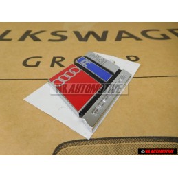 Audi Original RS2 Arrière Embleme Monogramme Logo Chrome Rouge - 8A0853735A 2ZZ