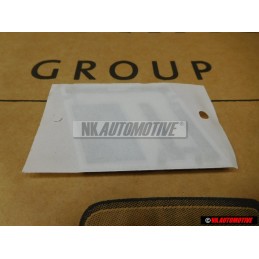 Audi Original RS2 Arrière Embleme Monogramme Logo Chrome Rouge - 8A0853735A 2ZZ