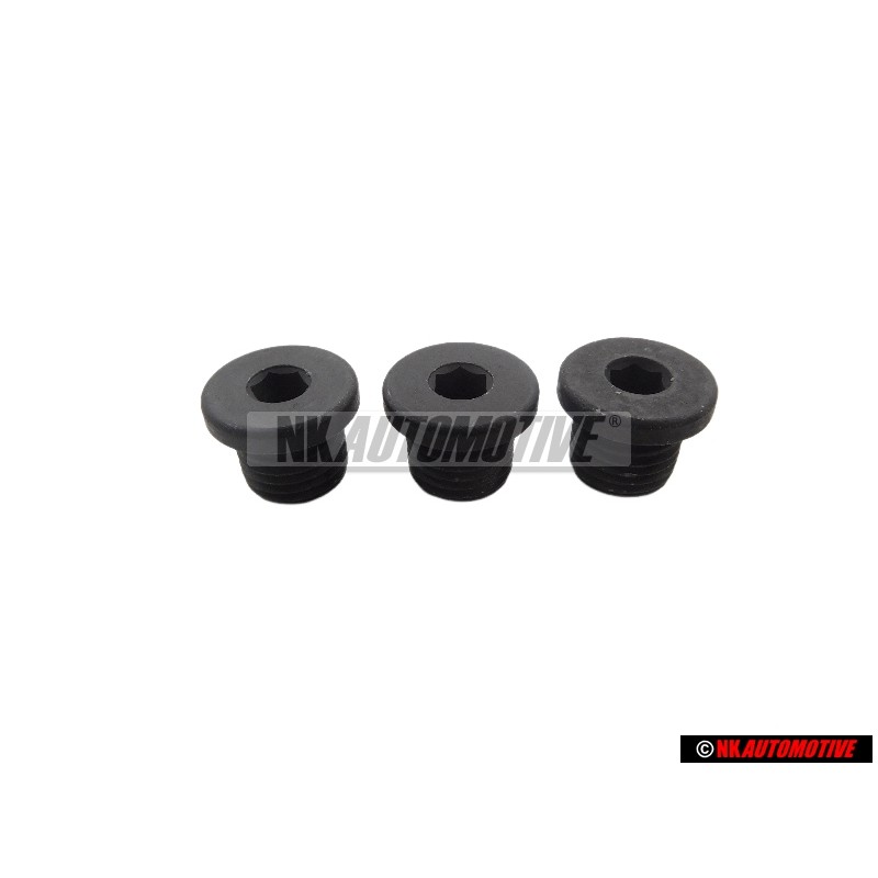 3x VW Original Bouchon Filete - N 0160275