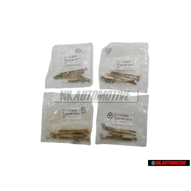 4x VW Original Vis Cylindrique - 036903555D