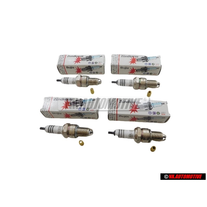 4x VW Original Bougie D'Allumage Longue Duree - 101000001AD