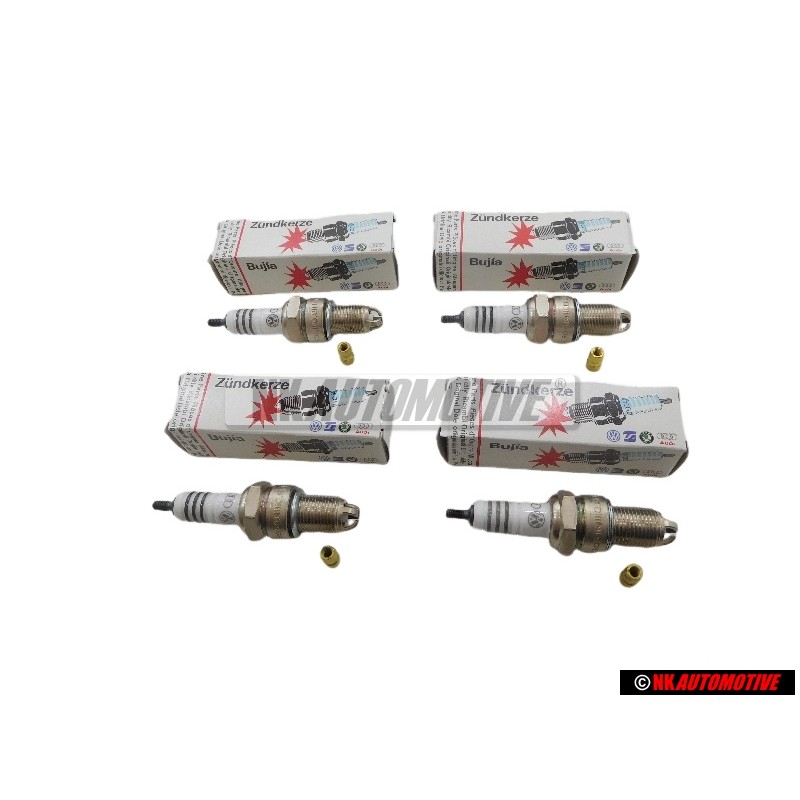 4x VW Original Bougie D'Allumage Longue Duree - 101000001AC