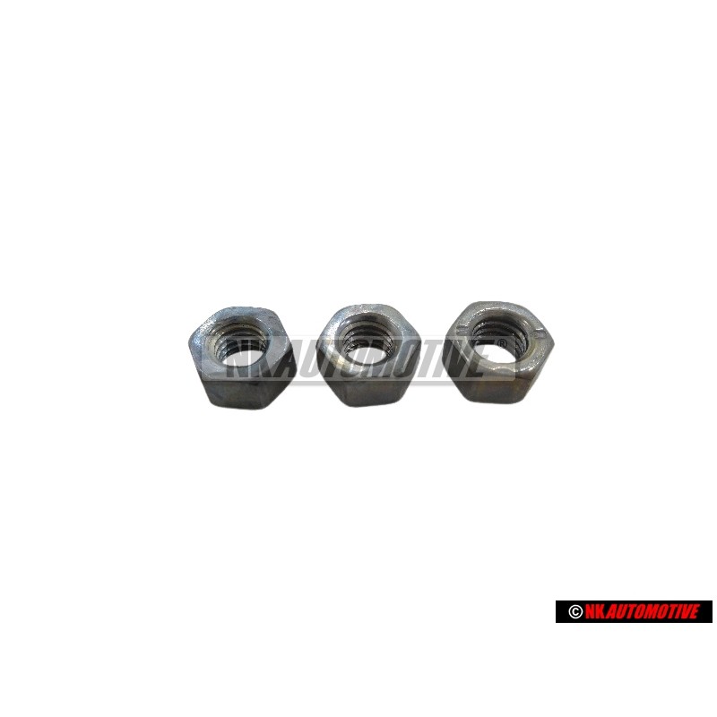 3x VW Original Ecrou 6 Pans - N 01100517
