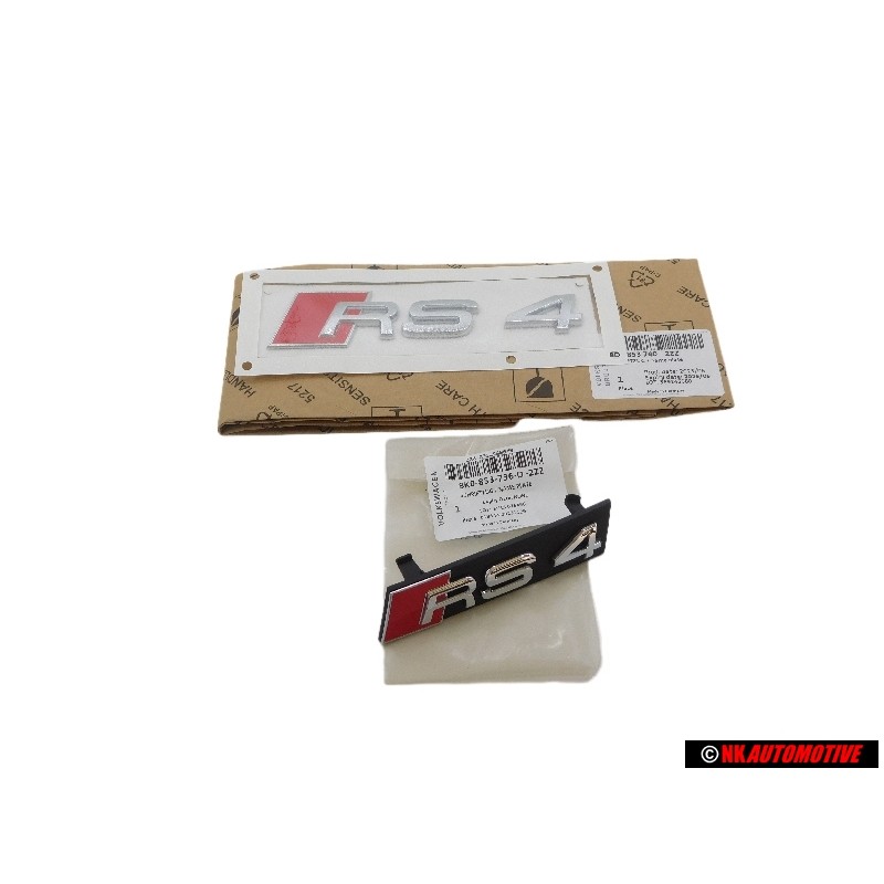 Audi Original SET Embleme Logo Monogramme Avant & Arrière - RS4 B8 (8K)