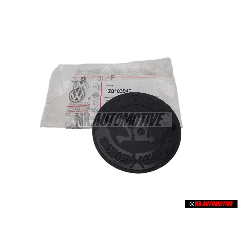 Skoda Original Couverture Du Moteur Embleme Monogramme Logo - 1Z0103940