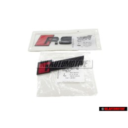Audi Original SET Embleme Logo Monogramme Avant & Arrière Noir - RS4 B9 (8W)