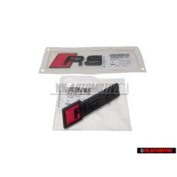 Audi Original SET Embleme Logo Monogramme Avant & Arrière Noir - RS4 B9.5 (8W)
