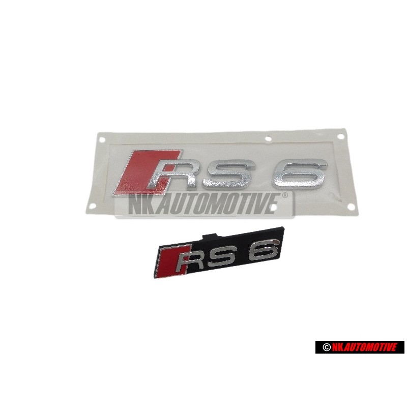 Audi Original SET Embleme Logo Monogramme Avant & Arrière - RS6 C5 (4B)