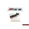 Audi Original SET Embleme Logo Monogramme Avant & Arrière Noir - RS6 C8 (4A)