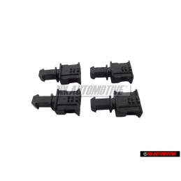 4x VW Original Boitier A Fiche Plate Male - 191972711
