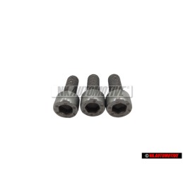 3x VW Original Vis A Tete Cylindrique Avec Six Pans Internes - N 01470213