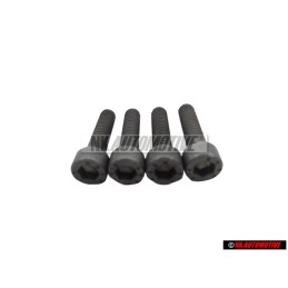 4x VW Original Vis A Tete Cylindrique Avec Six Pans Internes - N 01470514