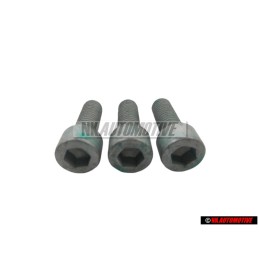 3x VW Original Vis A Tete Cylindrique Avec Six Pans Internes - N 0147236