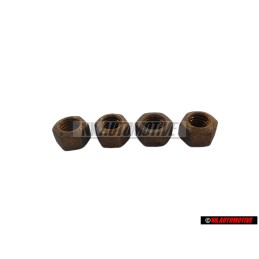 4x VW Original Ecrou 6 Pans, Autoserreur - N 90085001