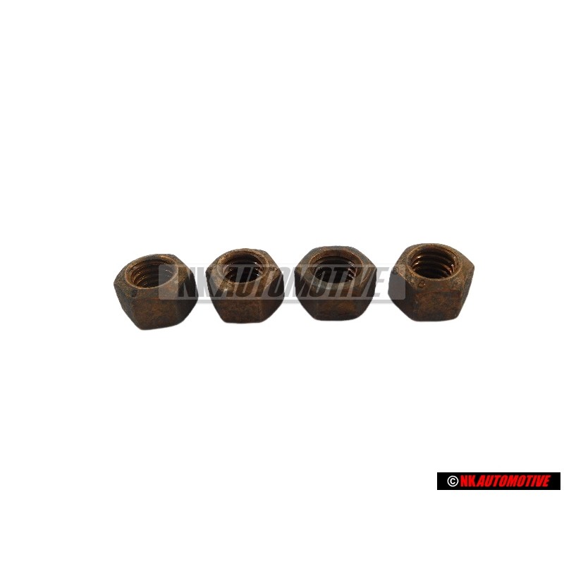4x VW Original Ecrou 6 Pans, Autoserreur - N 90085001