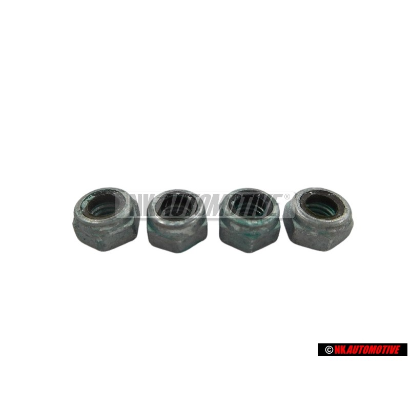 4x VW Original ecrou 6 pans, autoserreur - N 01118312