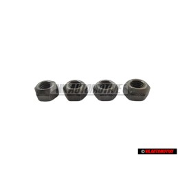 4x VW Original Ecrou 6 Pans, Autoserreur - N 02214812