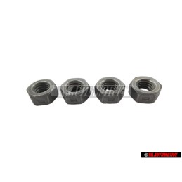 4x VW Original Ecrou 6 Pans, Autoserreur - N 90074404