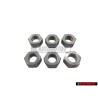 6x VW Original Ecrou 6 Pans, Autoserreur - N 90074404