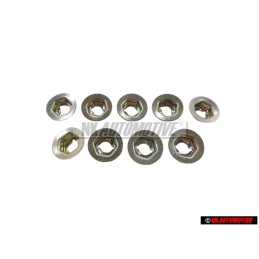 9x VW Original Ecrou Taraud - N 0386011
