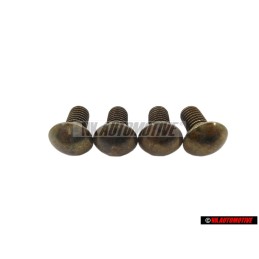 4x VW Original Vis Tete Bombee Aplatie - 191807191A