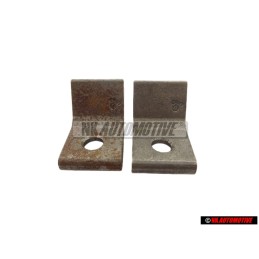 2x VW Original Plaque De Fixation Pour Charniere De Porte - 323809653