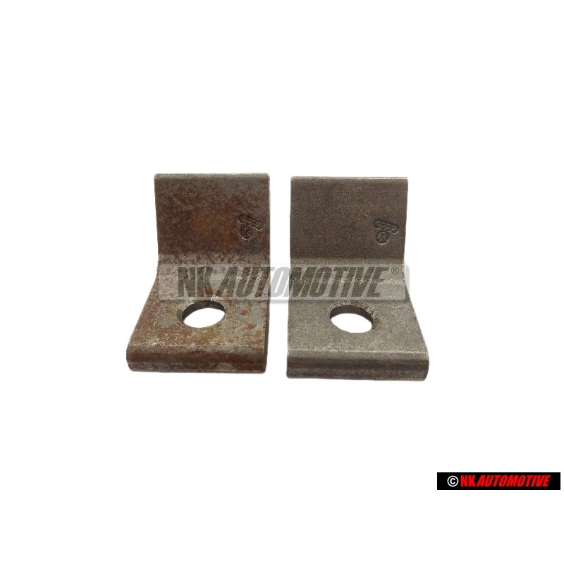 2x VW Original Plaque De Fixation Pour Charniere De Porte - 323809653