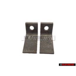 2x VW Original Plaque De Fixation Pour Charniere De Porte - 323809654