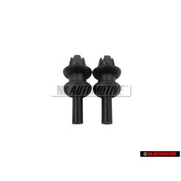 2x VW Original Support Pour Revetement Noir Satine - 191867775A 01C