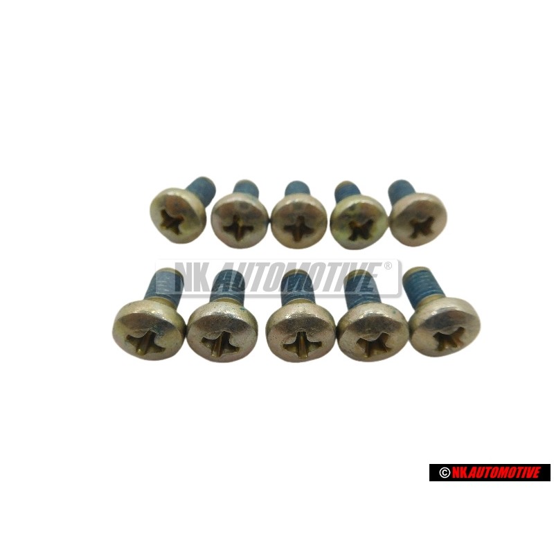 10x VW Original Vis Tete Bombee, Autobloquante - N 01412913