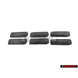6x VW Original Capuchon Noir Satine - 321857621 01C