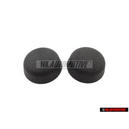 2x VW Original Capuchon Noir Satine - 811857845 01C