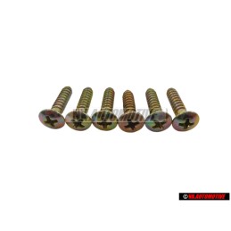 6x VW Original Vis Tole Tete Bombee Fraisee - N 0141063