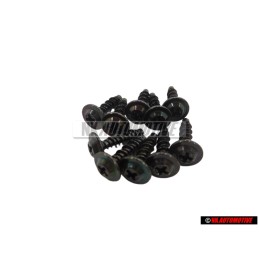 10x VW Original Vis Plastique A Tete Fendue - 433862195