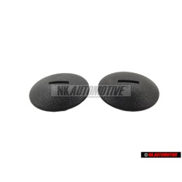 2x VW Original Bouton-Ression Noir Satine - 441863987A B41