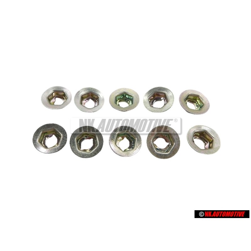 10x VW Original Ecrou Taraud - N 0386011