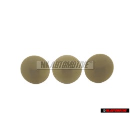 3x VW Original Clip Gris - 321867838 8AX