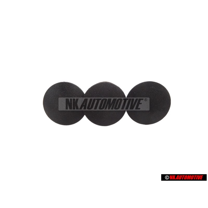 3x VW Original Clip Noir Satine - 321867838 01C